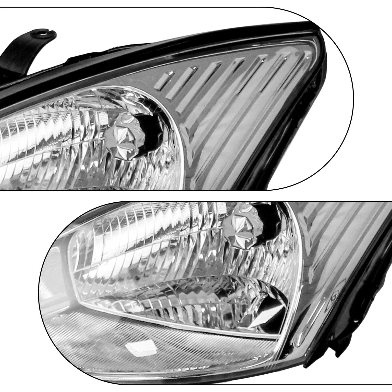 Headlight Pair for Ford Focus (2000-2004)