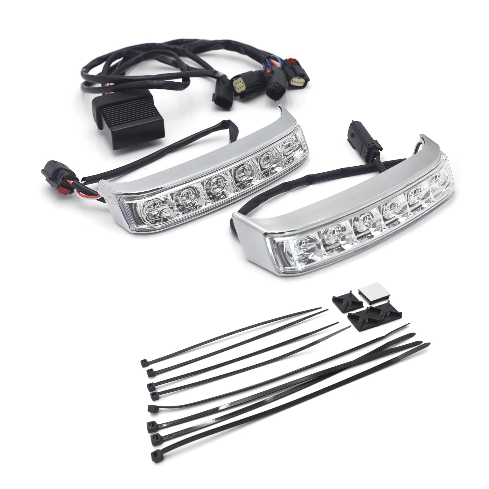 LED Chrome Saddlebag Brake Turn Light for FLHR FLHTKSE FLHRSE FLTRUSE (2010–2023)