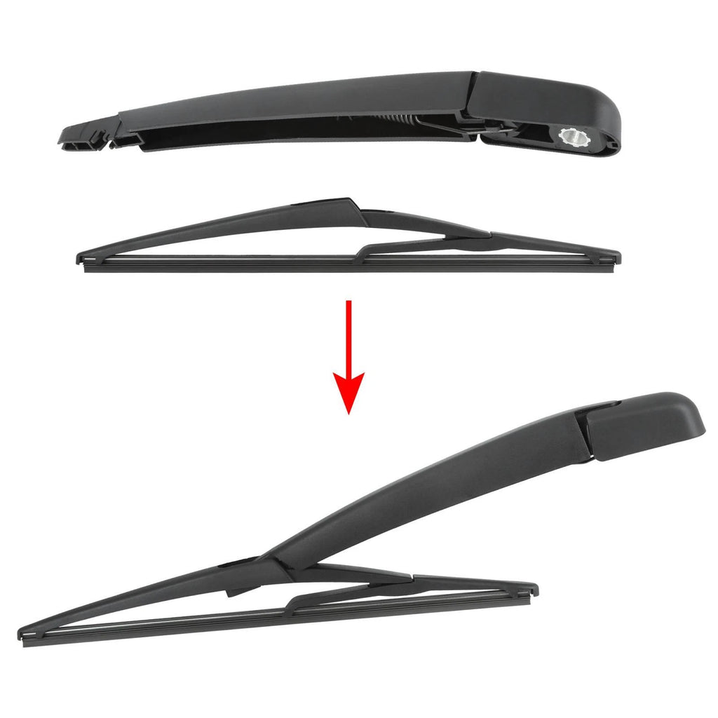 Set of 2 Rear Windshield Wiper Blade Arms for Nissan Juke (2010–2020)