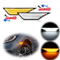 2X Smoked Side Marker Light Sequential Turn Signal Lamps for Honda Civic (2016–2021)