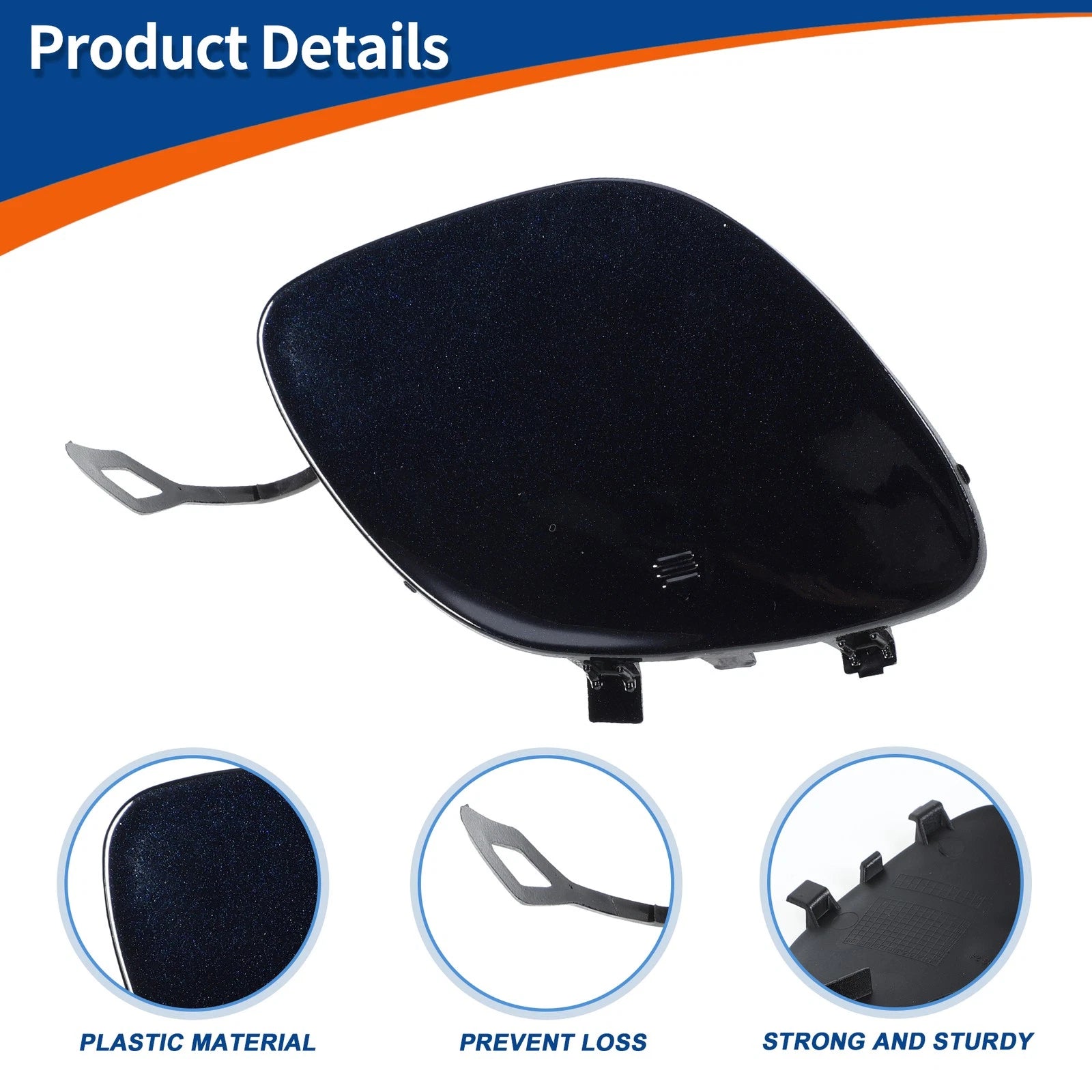 Tow Hook Cover for Mercedes-Benz A-Class (2016–2023) No.A2058850024 Caliche Blue