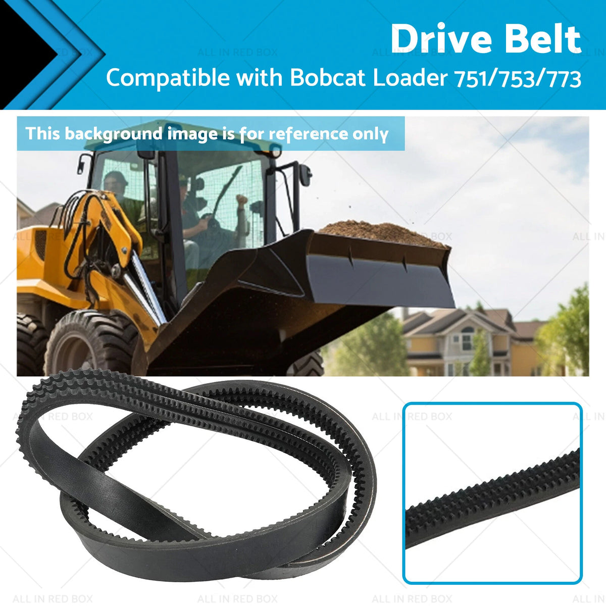 Hydraulic Pump EPDM Drive Belt for Bobcat 430 435 751 753 773 (6672021)
