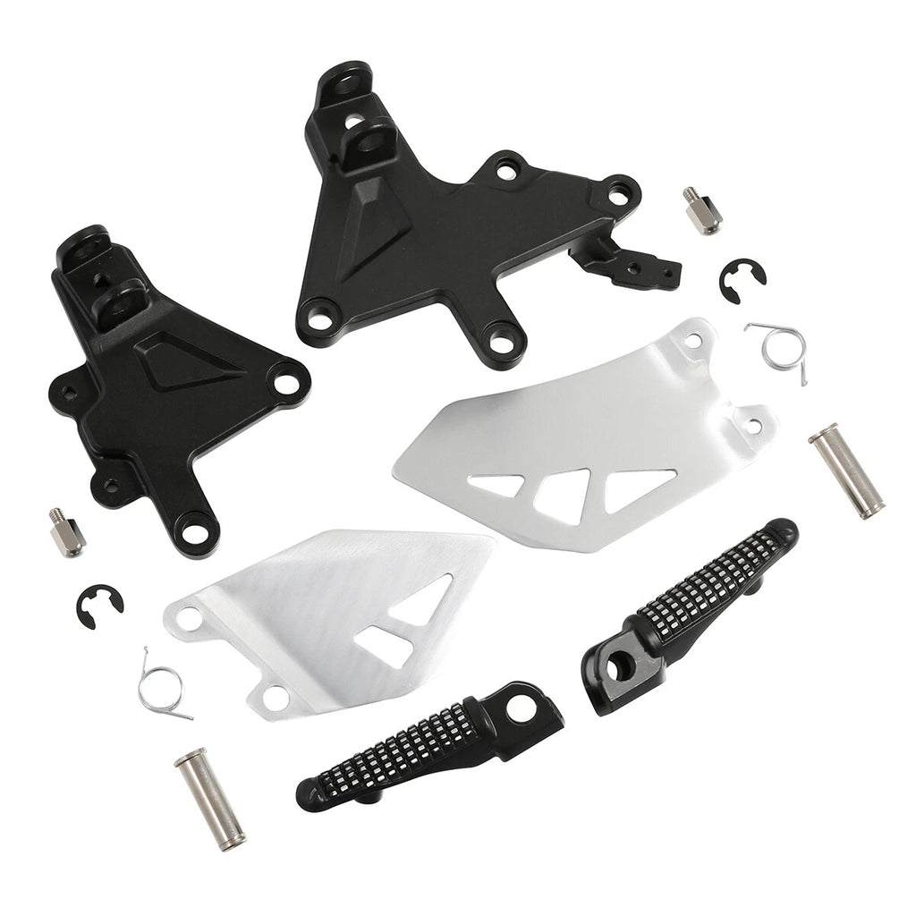 Set of 2 Front Rider Foot Peg Rest Brackets for Kawasaki Ninja ZX10R (2011–2020)