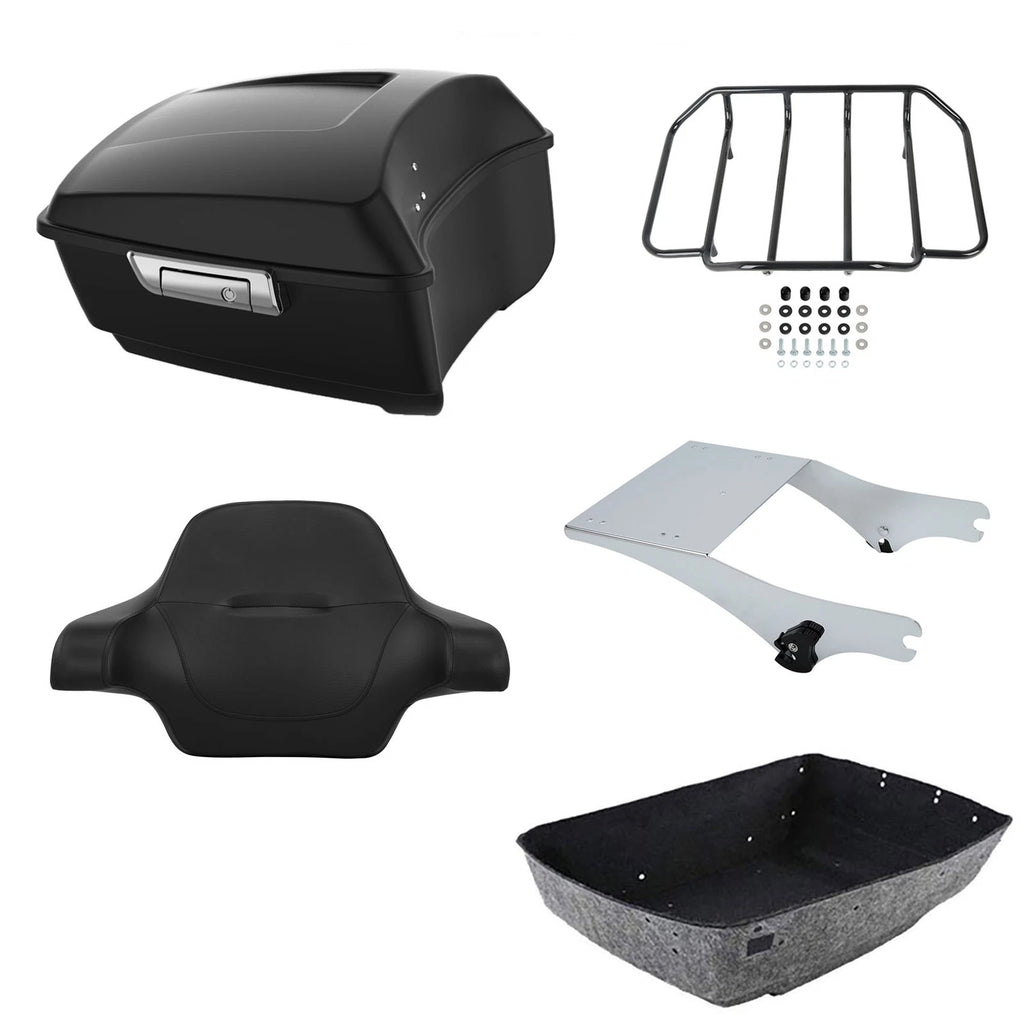 Trunk Luggage Backrest Mount Rack for Harley Touring (1997–2008)
