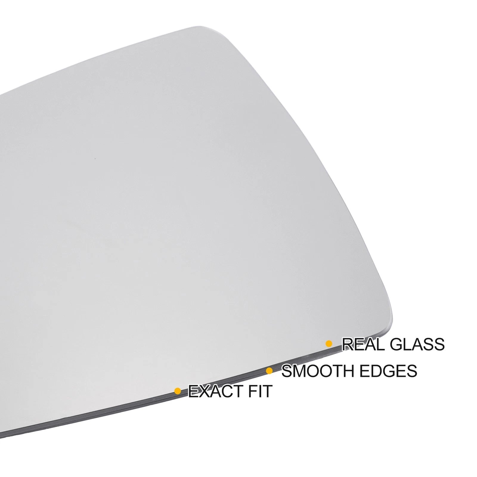 Left Side Heated White Mirror Glass for Audi A1 (2018–2023)
