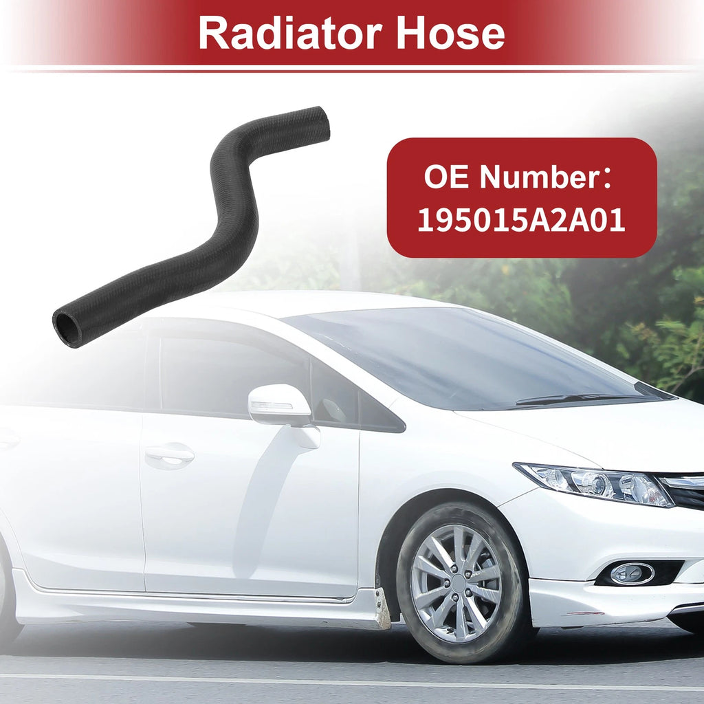 Radiator Hose for Honda Accord (2013–2017) No. 195015A2A01 Rubber Black
