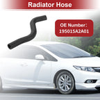 Radiator Hose for Honda Accord (2013–2017) No. 195015A2A01 Rubber Black