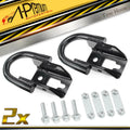2X Black Tow Hooks with Hardware for Ford F-150 (2015–2023)