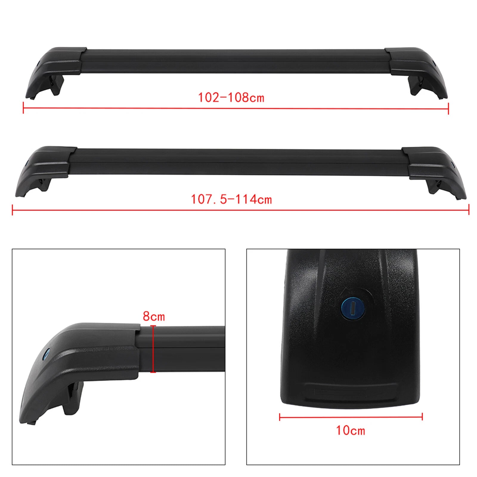 Roof Rack Cross Bar for Hyundai Kona (2018–2022)