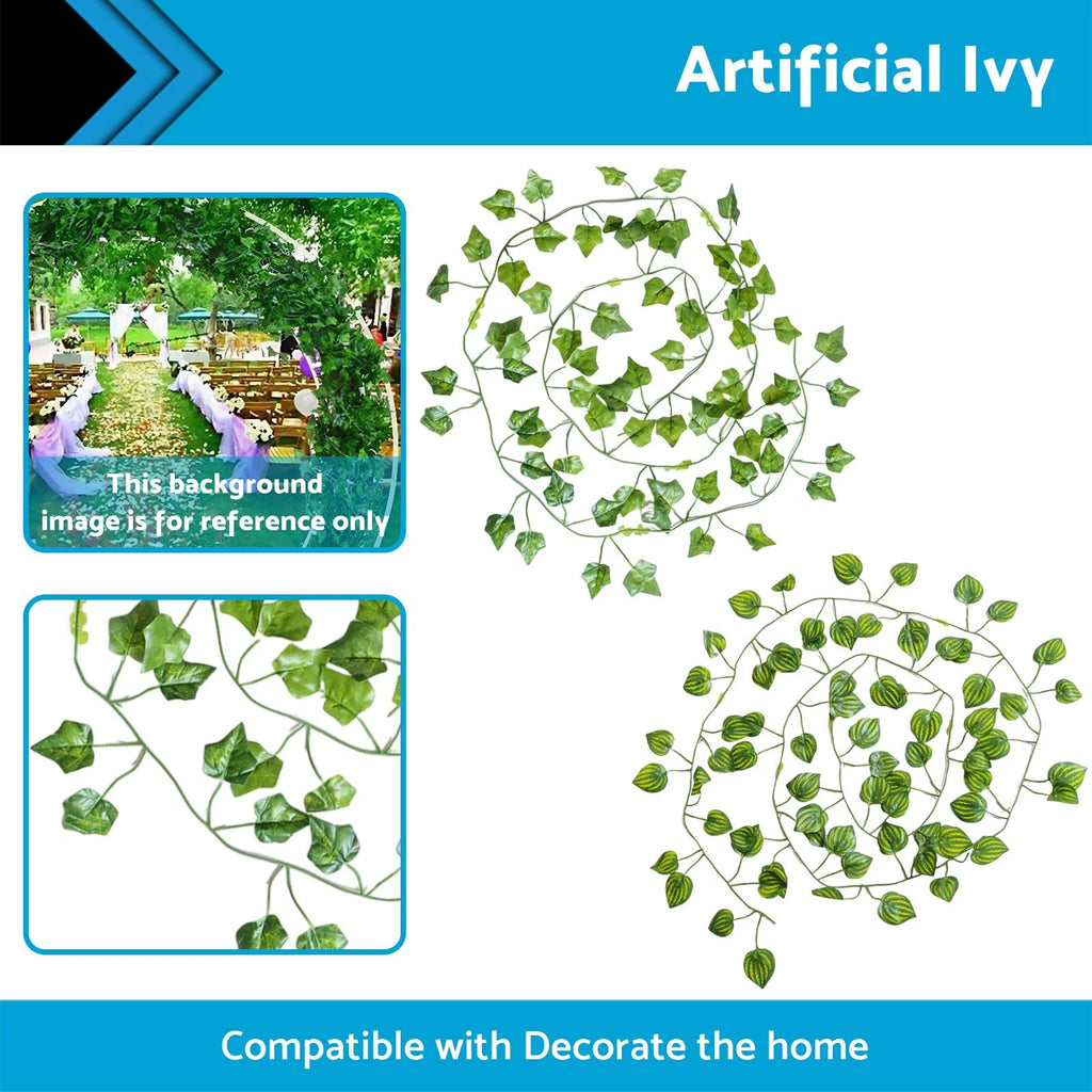 Artificial Ivy Vine Garland for Party Decorations (12x2M)