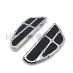 Chrome Passenger Floor Board Set for Harley Touring (1993–2018)