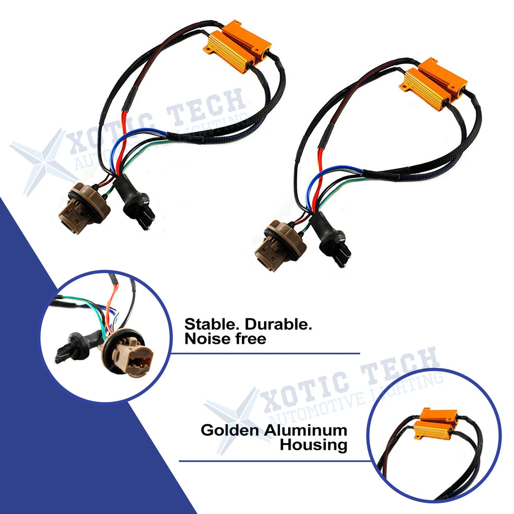 Load Resistor Fix Hyper Flash for Switchback LED Turn Signal (1999-2017)