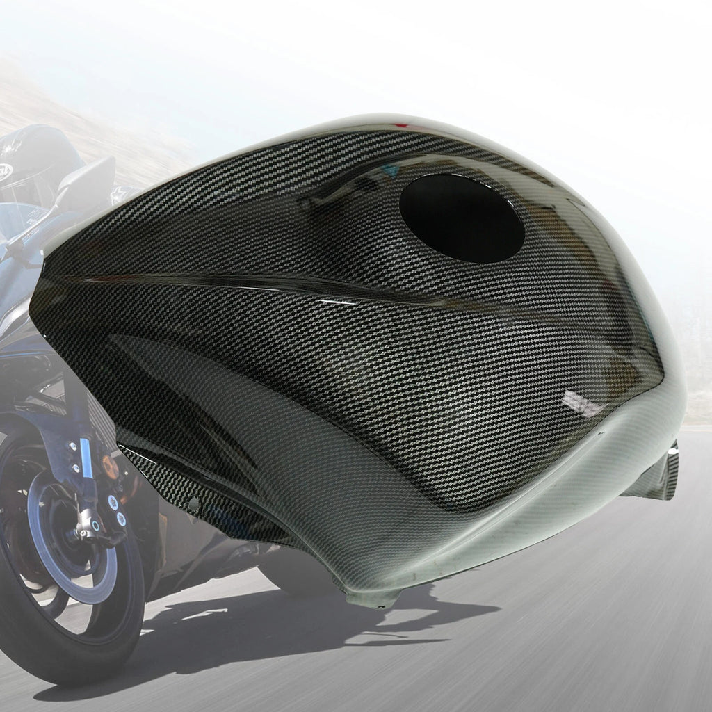 Black Carbon Fiber Fuel Gas Tank Cover for Suzuki Hayabusa GSX1300R (2021–2024)