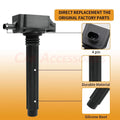 6-Pack Ignition Coil & Iridium Spark Plug for Dodge Jeep Ram (UF648)