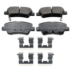 DuraGo Rear Rotors & Akebono ProACT Ceramic Brake Pads Kit for Veloster (2012–2017)