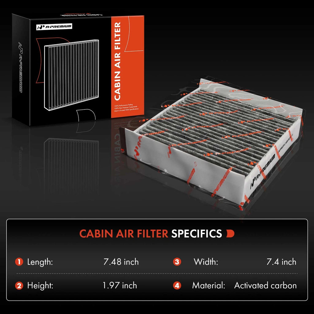 2X Activated Carbon Cabin Air Filter for Mercedes-Benz GLE350/450 (2019–2023)