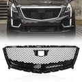 Front Bumper Grille for Cadillac XT5 (2017–2020) Gloss Black
