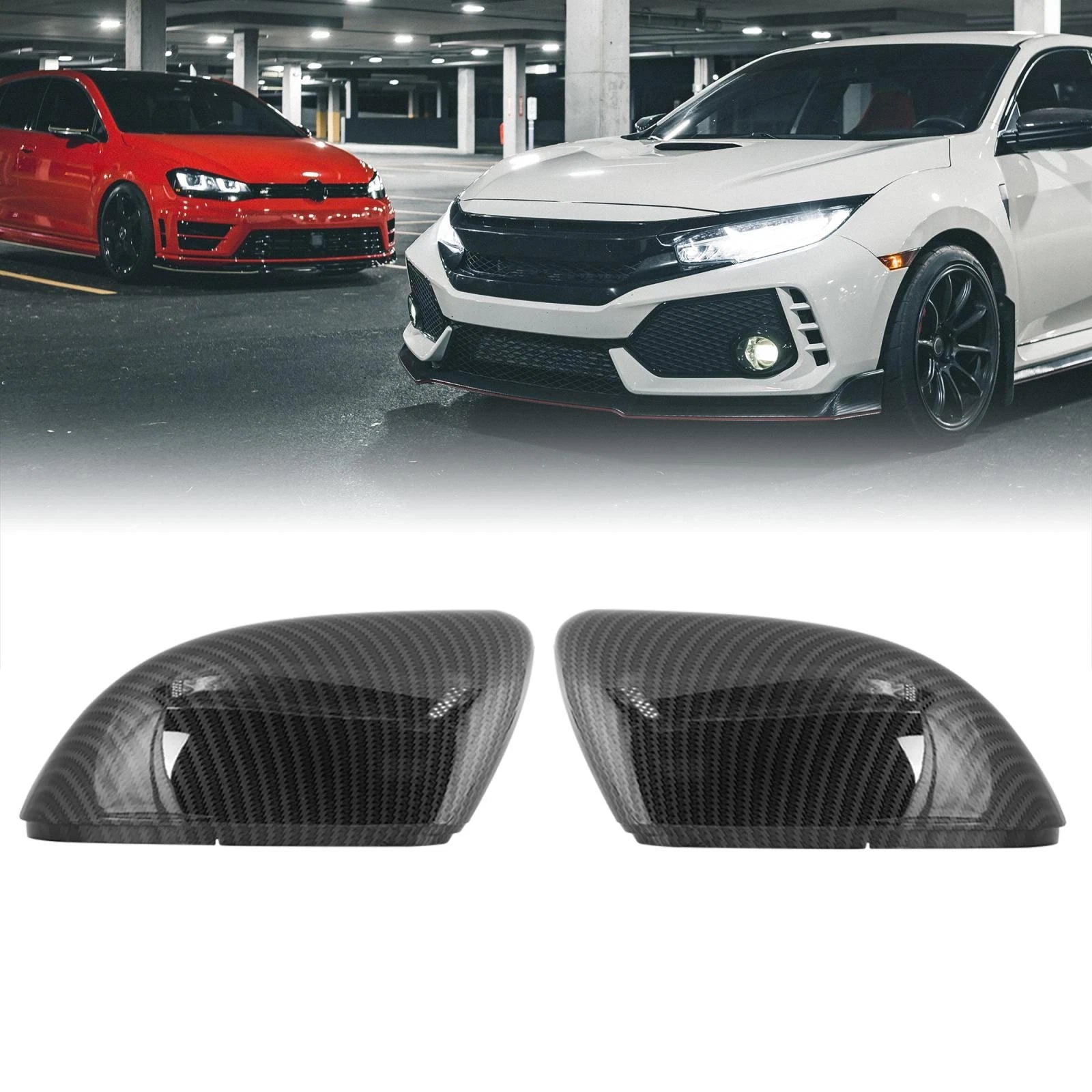 Carbon Fiber Wing Mirror Cover for Volkswagen Golf 6 (2009–2012)