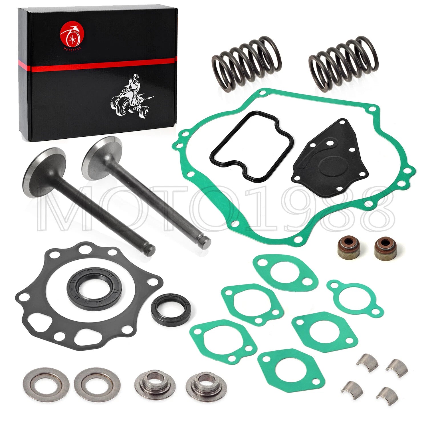 Valve Gasket Seal Spring Cotter Retainer for Club Car DS FE290 (1992–Present)