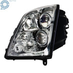 Set of 2 Headlights for Cadillac STS (2005–2011) Halogen Clear Lens Black Housing