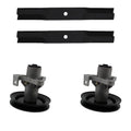 Set of 2 Mower Blades and Spindle Assembly for John Deere STX38 (38") M82408 AM122444