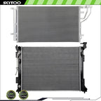 Radiator and A/C Condenser Kit for Kia Optima (2019–2020)