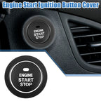 Engine Ignition Button Decal for Hyundai Sonata 2011-2014 Aluminum Alloy Black