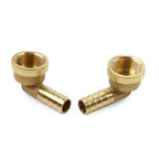 2pcs Brass Hose Barb Fitting Elbow 12mm x G1/2 for Automotive