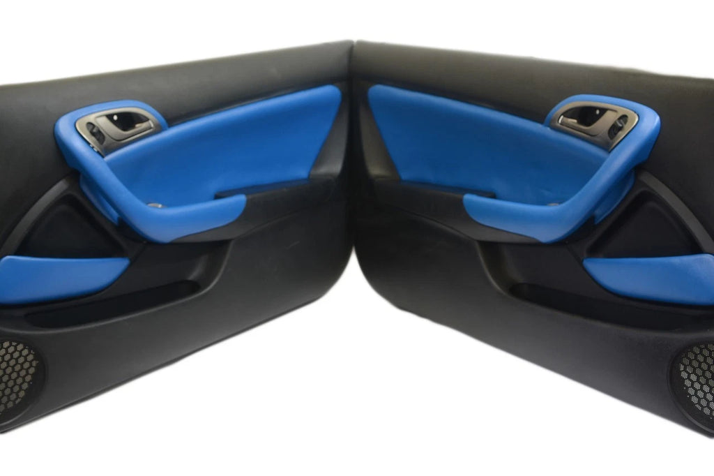Front Door Handle Cover for Acura RSX (2002–2006) Blue Leather Synthetic