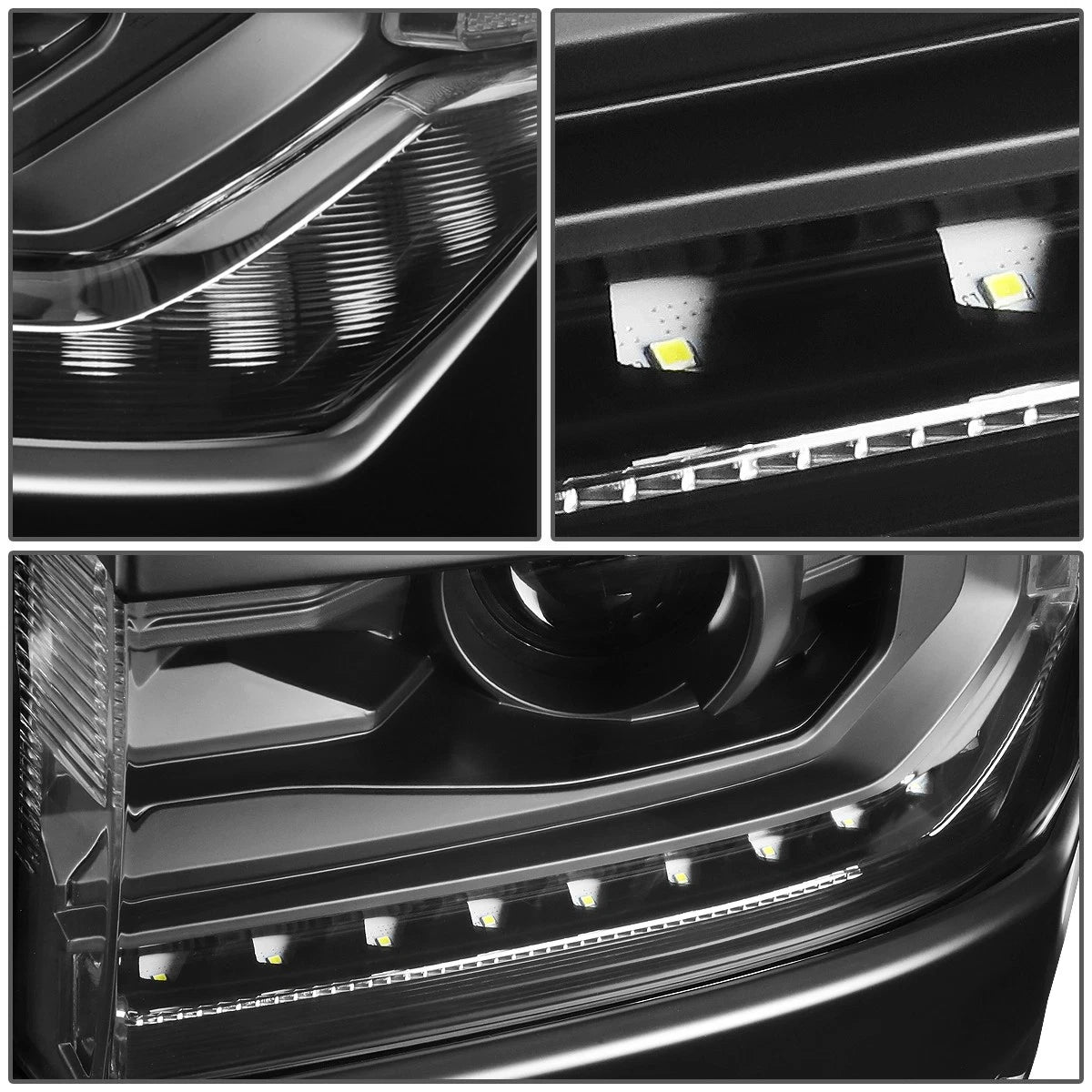 LED Projector Headlights for Chevy Silverado 1500 (2016–2019)