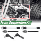 6 Pcs Front Suspension Kit Tie Rod Ends Sway Bar Link for Ford Explorer (2002–2010)