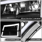 LED DRL Tube Headlight & Bumper Lamp for Silverado 1500 3500 Avalanche (2003–2007)