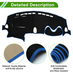 Dashboard Cover Mat for Nissan Juke F15 (2011–2019) Sun Protector Black Blue