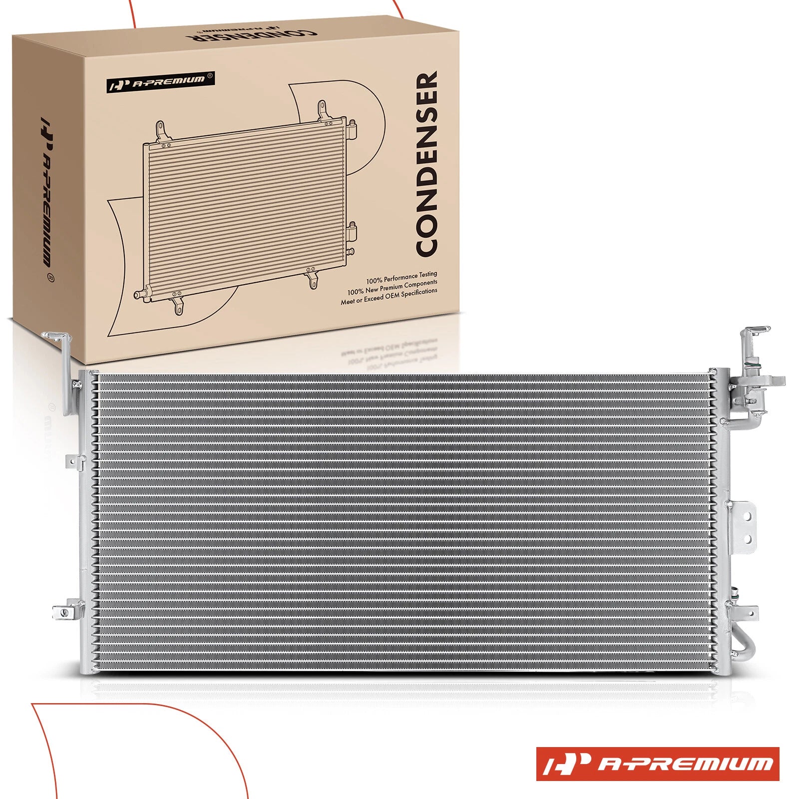 A/C Condenser with Bracket for Hyundai Sonata (1999–2002) Kia Optima (2001–2003)
