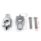 Chrome Spike Handlebar Riser Clamp for Motorcycle (Universal 1" 25mm)