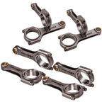 Forged H-beam Con Rods + ARP 8740 for Chevy Small Block V8 SBC (5.700", 2.100", .927")