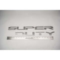 Polished Stainless Steel Tailgate Letter Inserts for 2017 Ford Super Duty