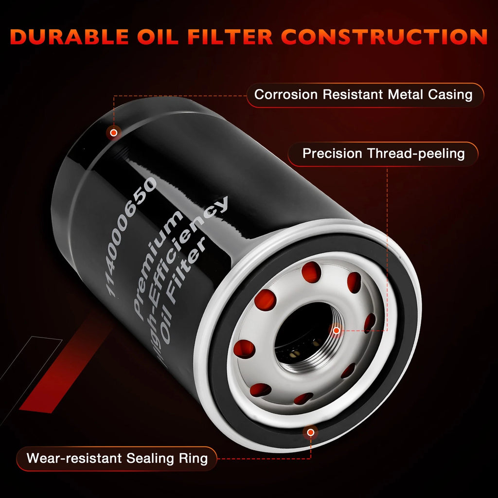 Premium Oil Filter 114000650 for Chevy Silverado 1500 (2019–2021) 3.0L