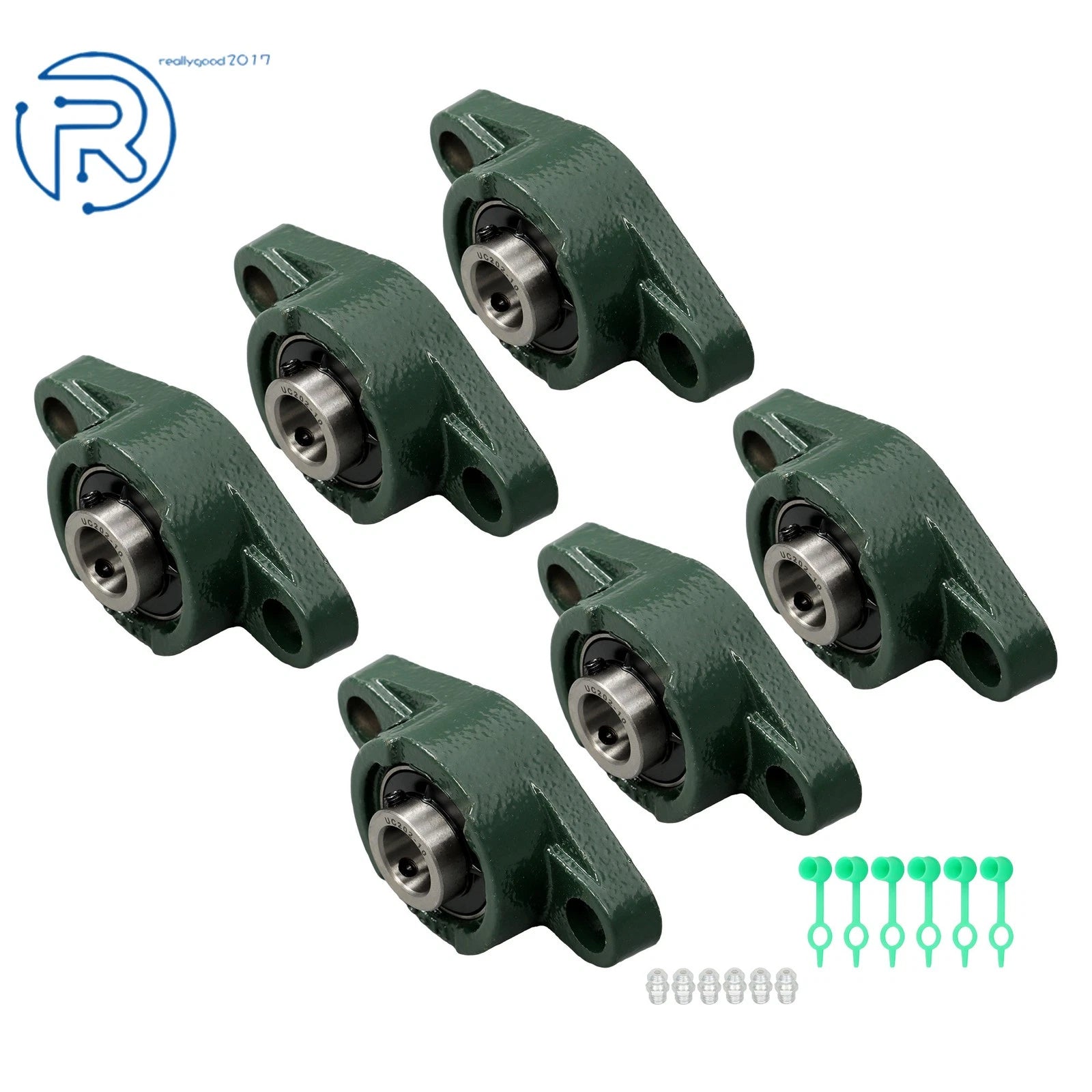 6X UCFL202-10 Pillow Block Bearing for Flange Mounted (5/8" Bore)