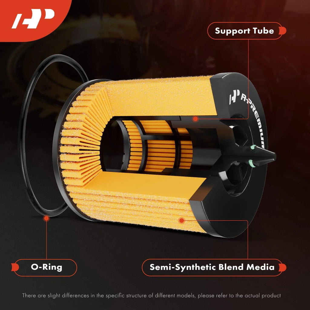 2X Engine Oil Filter for Jeep Grand Cherokee (2007-2009)