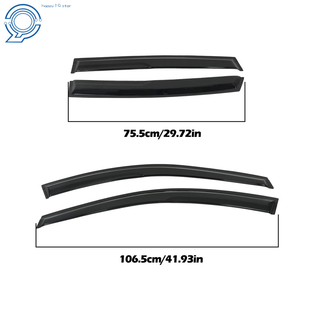 Set of 4 Window Visors for Honda CR-V (2007–2011)