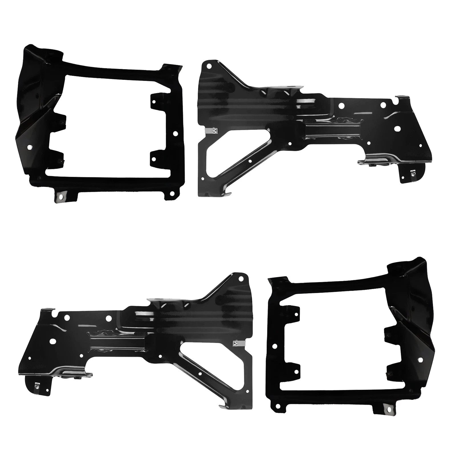 Set of 4 Front Bumper Support Mount Brackets for Chevy Silverado 1500 (2016–2019)
