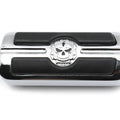 Set of 2 Gear Skull Foot Pegs Mount Kit 1.25" for Harley (1984–2017) Chrome