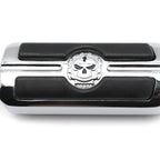 Set of 2 Gear Skull Foot Pegs Mount Kit 1.25" for Harley (1984–2017) Chrome