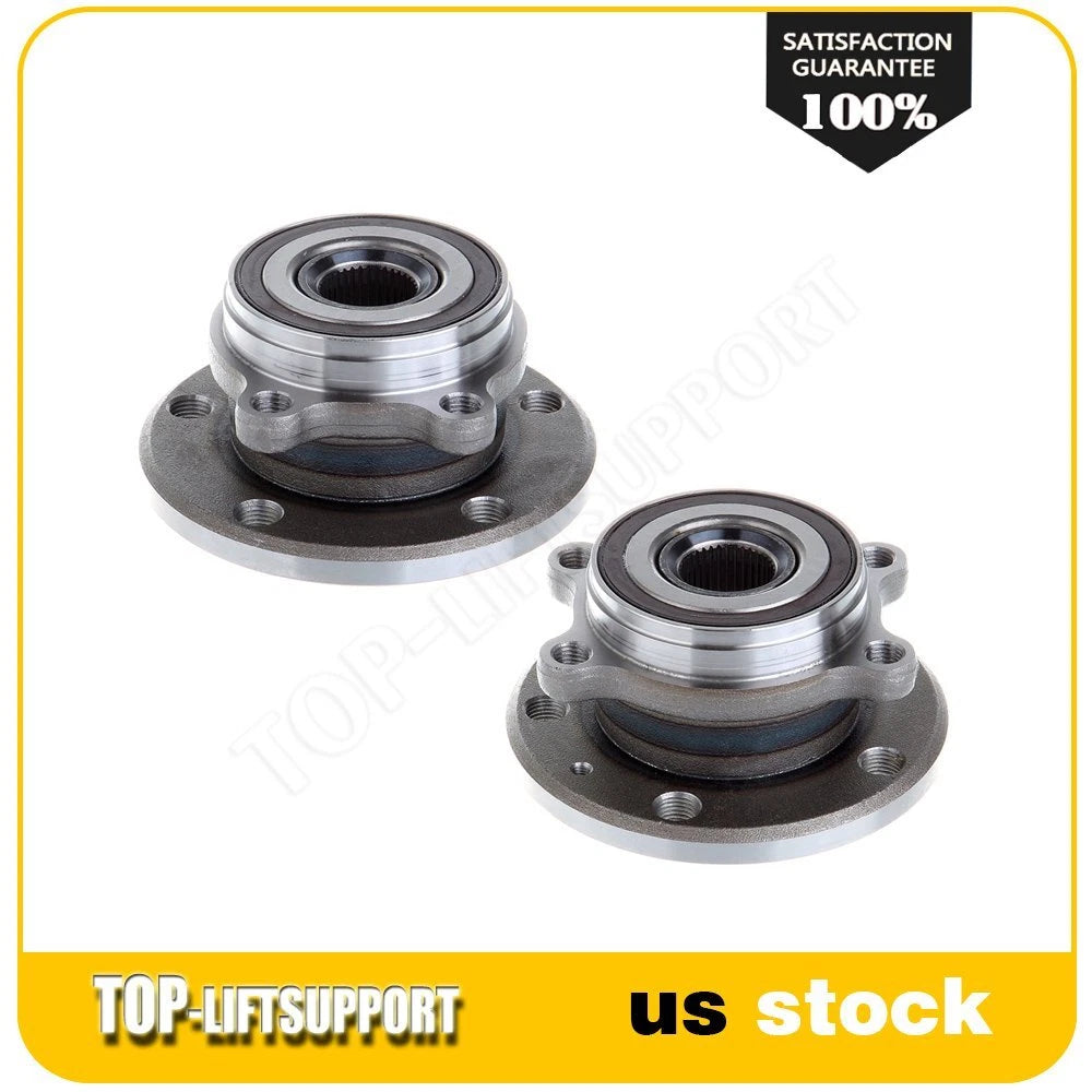 2X Front Wheel Bearing Hub Assembly for Volkswagen GTI Golf Eos Audi Q3