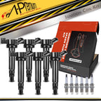 6x Ignition Coil & 6x Iridium Spark Plug for Toyota Sienna (2004-2004)