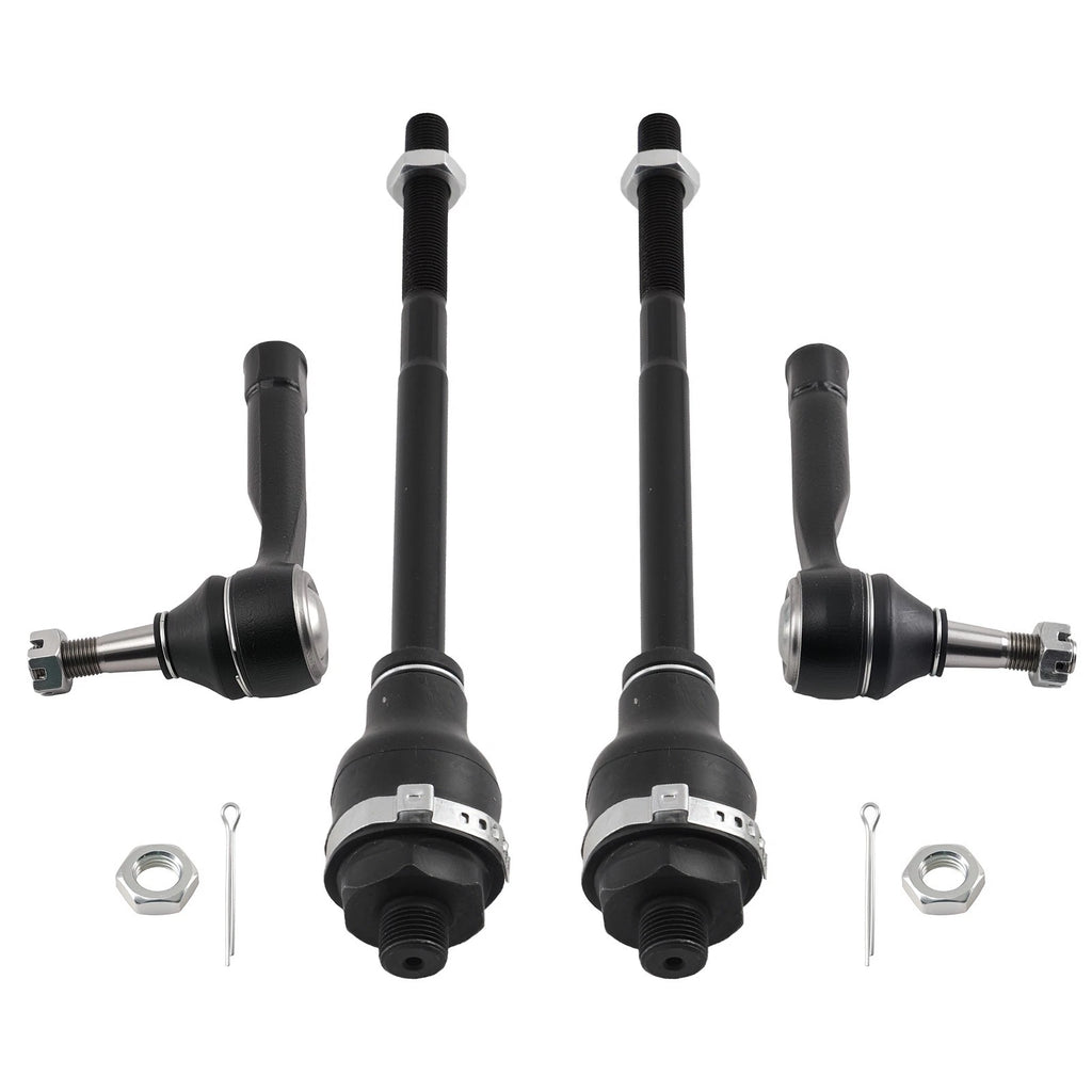 Set of 2 Front Inner Outer Tie Rods for Chevy Silverado 1500/Suburban 2500 (1999–2006)