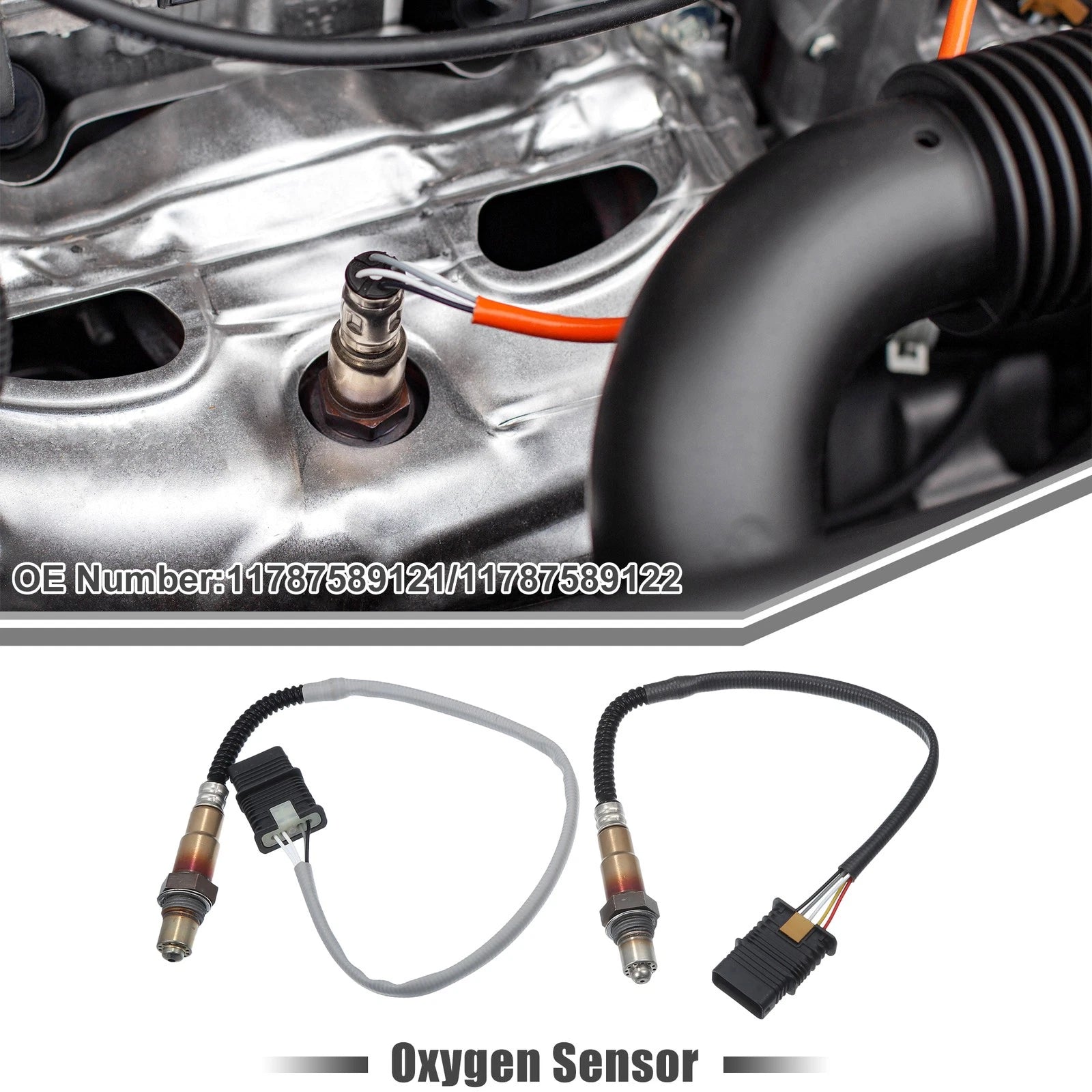 Set of 1 O2 Oxygen Sensor No. 11787589121 for BMW 328i 
