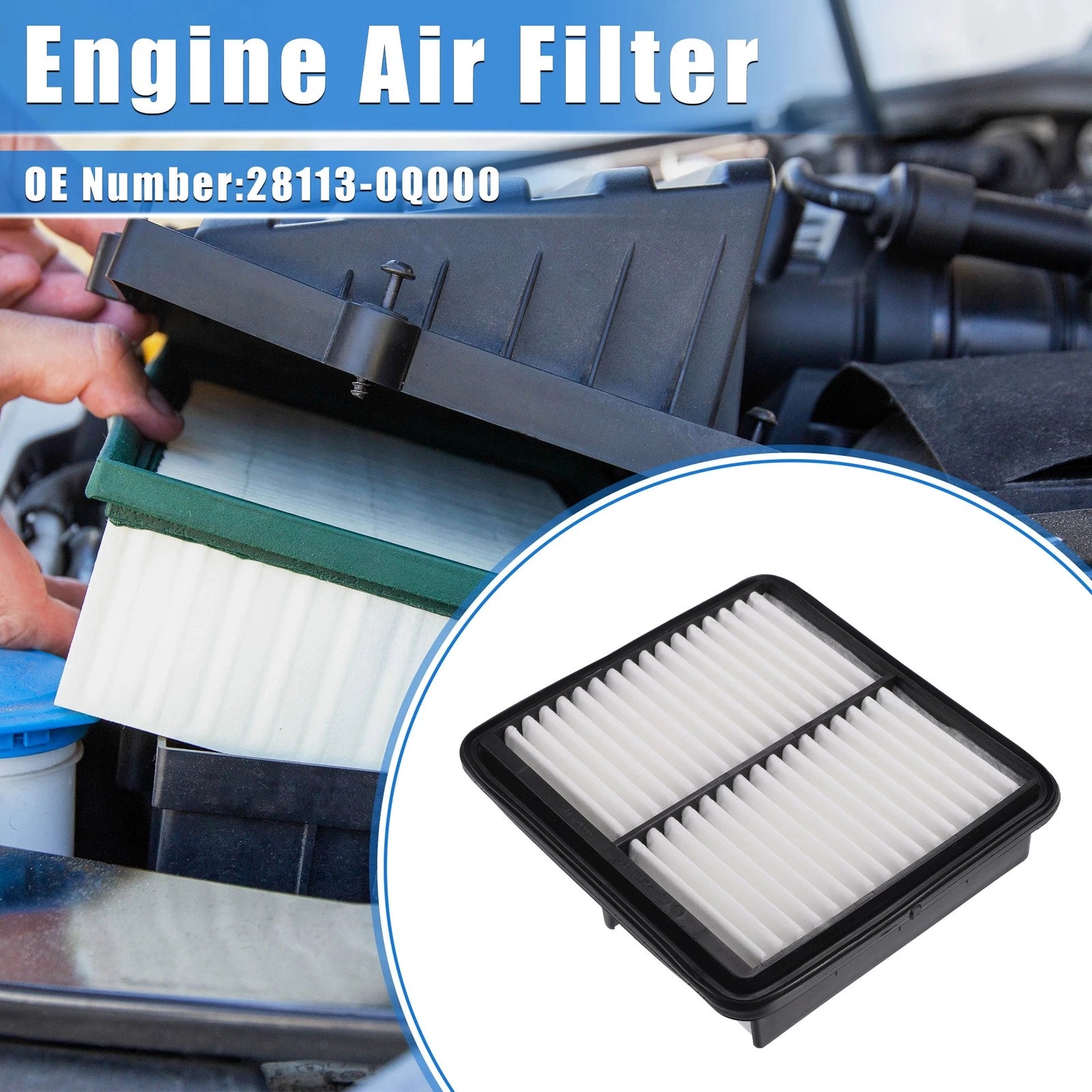 Engine Air Filter for Hyundai Elantra 2.0L (2007–2010) 28113-0Q000
