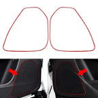 Red Inner Door Speaker Frame Cover Trim for Jeep Cherokee (2014-2020)